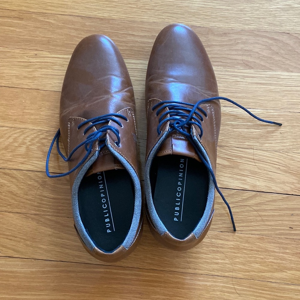Mens brown dress shoes 10 1/2 gently used